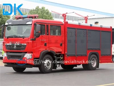 4T Howo Heavy Duty Dry Powder Gasilski voziček