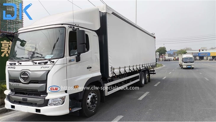 Hino 700 6x2 Curtain Side Truck